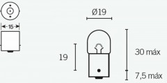 Ampoule R5 12V 5W boîte de 10 Tecnium | Maxiscooter