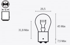 Ampoule S25 12V 21-5W boite de 10 Tecnium | Maxiscooter, Moto