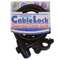 Antivol type câble marque Oxford Cablelock 1.8m x 12mm couleur fumé