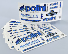 Autocollants Blue Line 10 pièces POLINI | Mobylette, Scooter, Mécaboite, Maxiscooter, Quad
