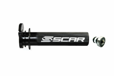 Barillet de gaz alu noir avec roulement Scar | XE 125, XX 125, TTR 125, YZ 125, YZ 250