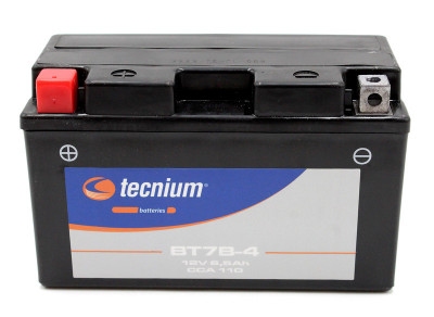 Batterie activée usine sans entretien BT7B-4 Tecnium | Moto, Motocross, Maxiscooter, Quad
