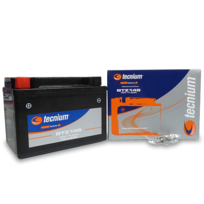 Batterie activée usine sans entretien BTZ14S Tecnium | Moto, Maxiscooter, Motocross