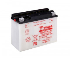 Batterie conventionnelle sans pack acide Y50-N18L-A3 Yuasa | Moto HONDA