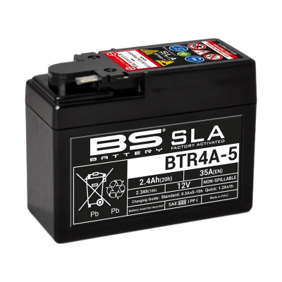 Batterie SLA activée usine sans entretien BTR4A5 BS BATTERY | Scooter HONDA