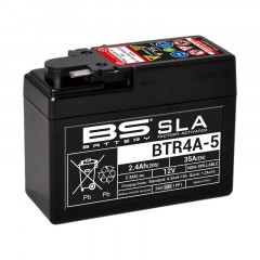Batterie SLA activée usine sans entretien BTR4A5 BS BATTERY | Scooter HONDA