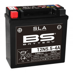 Batterie SLA sans entretien activé usine 12N5.5-4A BS BATTERY | Moto, Motocross YAMAHA