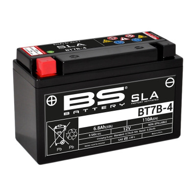 Batterie SLA sans entretien activée usine BT7B-4 BS BATTERY | Quad, Maxiscooter, Moto, Motocross