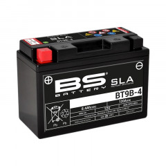 Batterie SLA sans entretien activée usine BT9B-4 BS BATTERY | KYMCO, MBK, YAMAHA