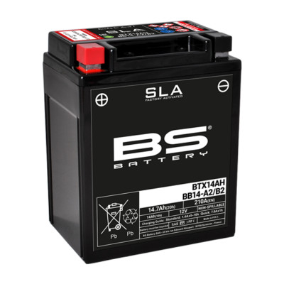 Batterie SLA sans entretien activée usine BTX14AH BS BATTERY | Ssv, Quad KAWASAKI, YAMAHA, POLARIS