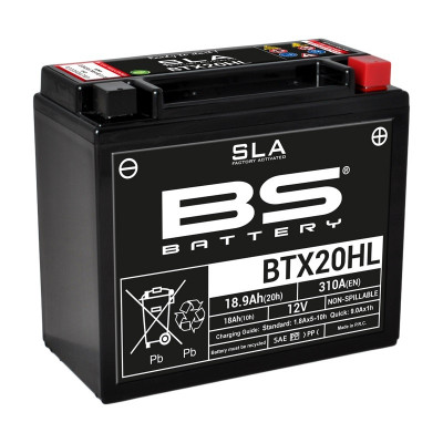 Batterie SLA sans entretien activé usine BTX20HL BS BATTERY | KAWASAKI, YAMAHA, CAN-AM, POLARIS