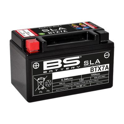 Batterie SLA sans entretien activé usine BTX7A BS BATTERY