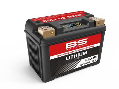 Batterie Lithium-Ion BSLI-08 BS BATTERY | Maxiscooter, Moto, Quad, Ssv, Motocross, Scooter
