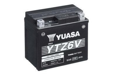 Batterie sans entretien avec pack acide YTZ6V Yuasa | MBK FLIPPER 125
