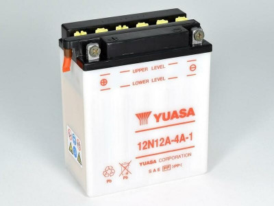 Batterie conventionnelle sans pack acide 12N12A-4A-1 Yuasa | Moto DUCATI, HONDA, YAMAHA, BENELLI
