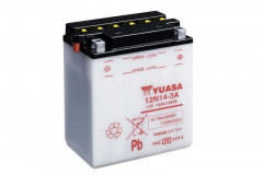 Batterie conventionnelle sans pack acide 12N14-3A Yuasa | DUCATI, HONDA, YAMAHA, LYNX, MUZ