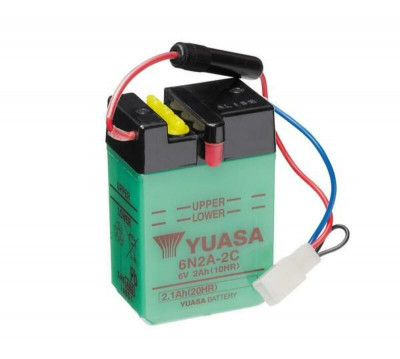 Batterie conventionnelle sans pack acide 6N2A-2C Yuasa | HONDA DAX ST 70