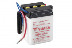 Batterie conventionnelle sans pack acide 6N4-2A-4 Yuasa | Mécaboite, Moto HONDA, YAMAHA, APRILIA