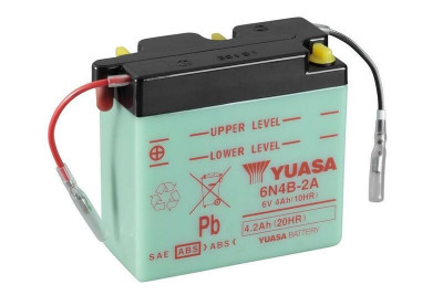 Batterie conventionnelle sans pack acide 6N4B-2A Yuasa | Moto, Motocross KAWASAKI, SUZUKI, FANTIC