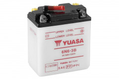 Batterie conventionnelle sans pack acide 6N6-3B Yuasa | HONDA CG 125, HONDA SH SPORT 125