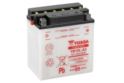 Batterie conventionnelle sans pack acide YB10L-A2 Yuasa | Moto KAWASAKI, SUZUKI, YAMAHA, GILERA