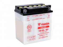 Batterie conventionnelle sans pack acide YB10L-BP Yuasa | Maxiscooter PIAGGIO, VESPA