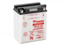 Batterie conventionnelle sans pack acide YB14L-B2 Yuasa | Moto HONDA, SUZUKI