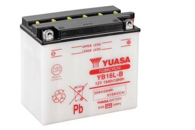 Batterie conventionnelle sans pack acide YB16L-B Yuasa | GPZ 1100, Z 1000, Z SHAFT (KZE) 1000