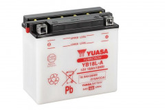 Batterie conventionnelle sans pack acide YB18L-A Yuasa | KAWASAKI, MOTO GUZZI, MOTO MORINI, LAVERDA