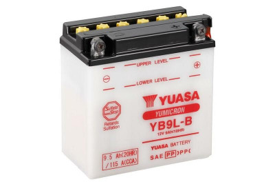 Batterie conventionnelle sans pack acide YB9L-B Yuasa | HONDA CB REBEL 250