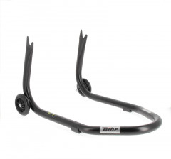 Béquille arrière marque Bihr Home Track fixe supports en ''V'' couleur noir mat roues couleur noir