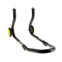 Béquille avant marque Bihr Home Track fixe couleur noir mat roues jaune