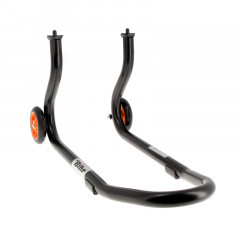 Béquille avant marque Bihr Home Track fixe couleur noir mat roues orange