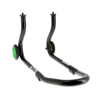 Béquille avant marque Bihr Home Track fixe couleur noir mat roues vert
