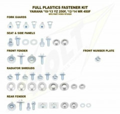 Kit vis plastiques complet BOLT | YAMAHA WRF 450, YAMAHA YZ 250