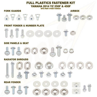 Kit vis plastiques complet BOLT | YAMAHA YZ 250, YAMAHA YZF 450