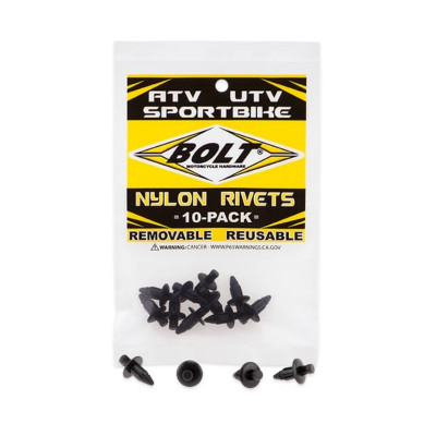BOLT RIVET PLAST. M6 SACHET DE 10