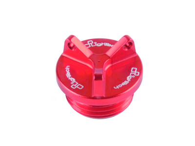 Bouchon carter d'huile M24 x 2 2 trous rouge Lightech | Moto BMW