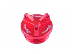 Bouchon carter d'huile M22 x 1.5 3 trous rouge Lightech | Moto DUCATI
