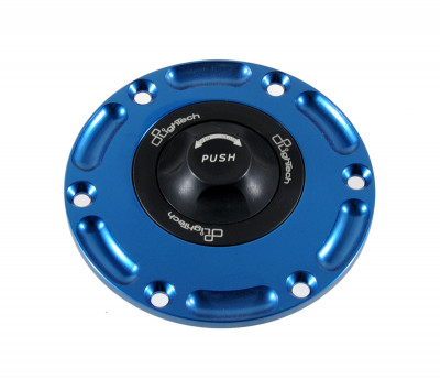 Bouchon de réservoir marque LIGHTECH noir/cobalt 1/4 tour Suzuki GSX-S
