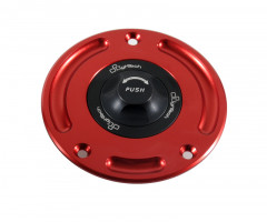 Bouchon de réservoir marque LIGHTECH noir/rouge 1/4 tour Yamaha MT-09