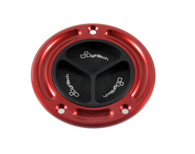 Bouchon de réservoir marque LIGHTECH noir/rouge à vis Honda CBR1000RR