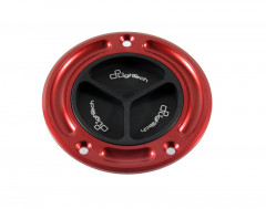 Bouchon de réservoir marque LIGHTECH noir/rouge à vis Honda CBR1000RR