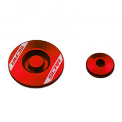 Bouchon carter moteur latéraux rouge Scar | SUZUKI RMX 450, SUZUKI RMZ 250, SUZUKI RMZ 450