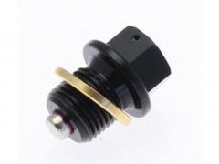 Bouchon vidange alu aimanté M12X1.25 noir Tecnium | Motocross, Moto, Quad KAWASAKI, SUZUKI, YAMAHA