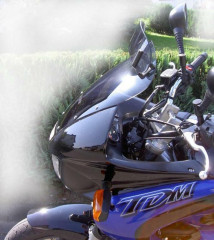 Bulle Variotouring Fumé avec spoiler Mra | YAMAHA TDM 850