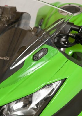 Cache orifice rétroviseur noir R&G | Moto KAWASAKI