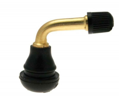 Valve coudée 90° caoutchoutée en laiton (x10) Bihr