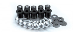 Kit vis inserts rondelles Ø5mm noir pour bulle Mra