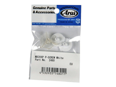 Kit vis de visière marque Arai blanc pour casques